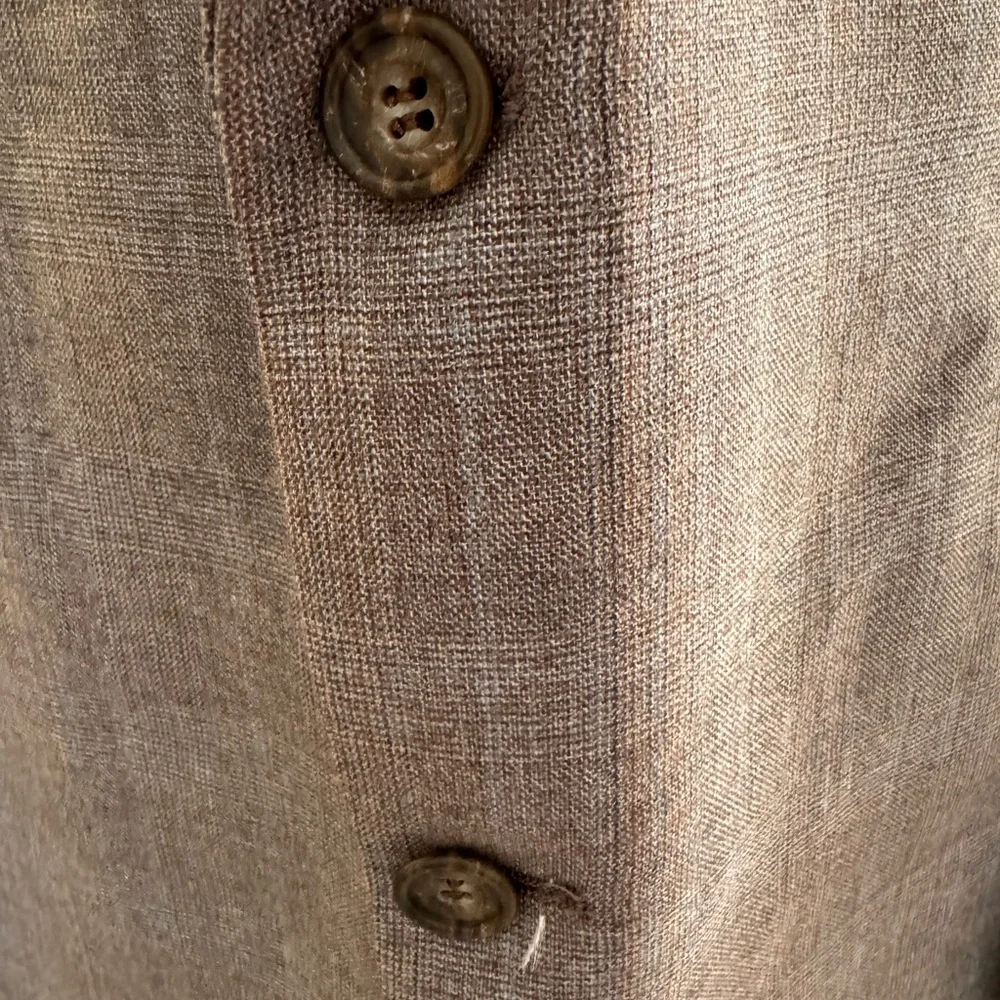 JOHNNY CARSON Vintage 70’s Deadstock Subtle Plad Wool Blend 3 Piece Suit 44 L - Picture 4 of 16